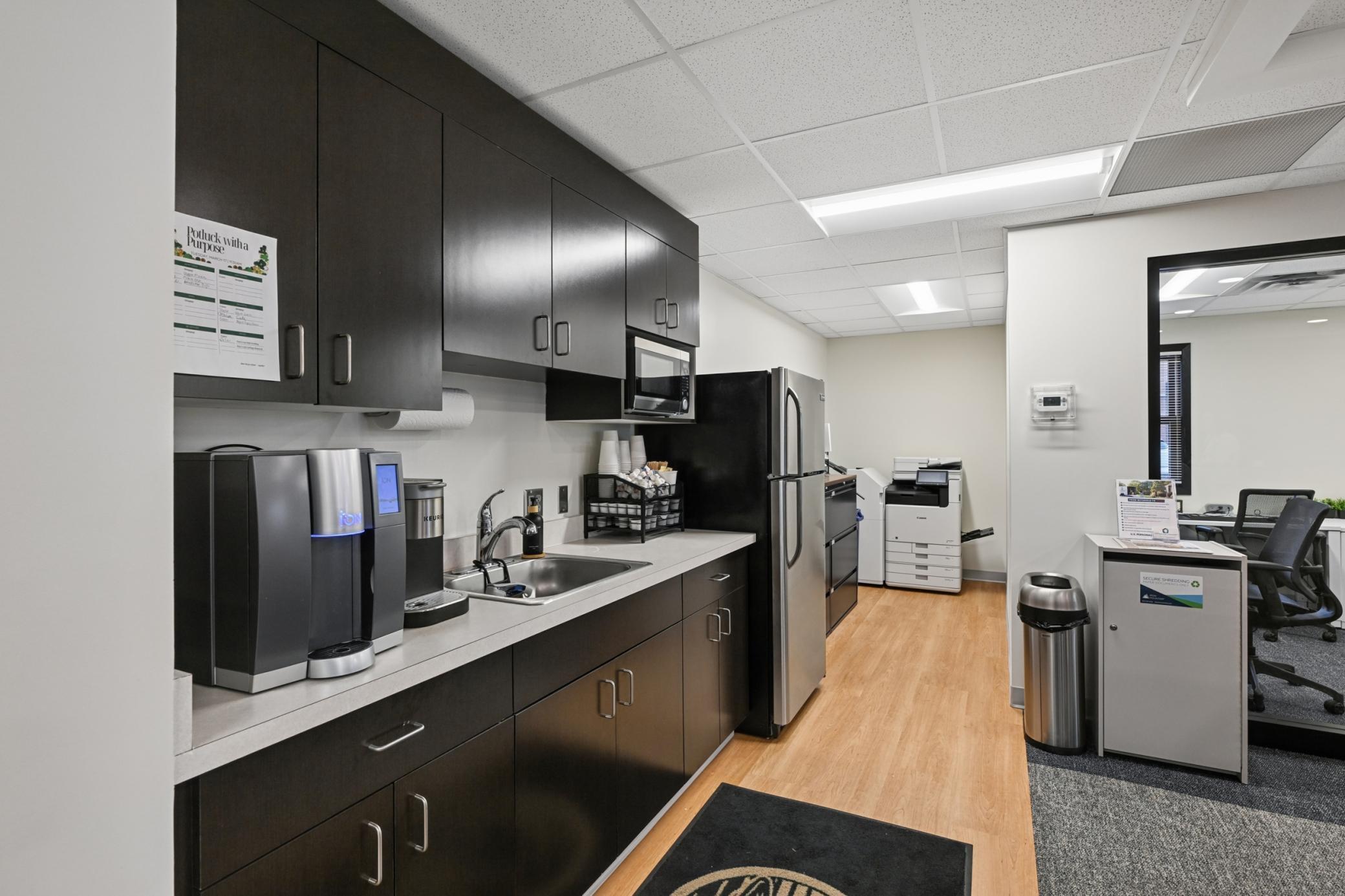 Suite #1 Nicely remodeled break area.