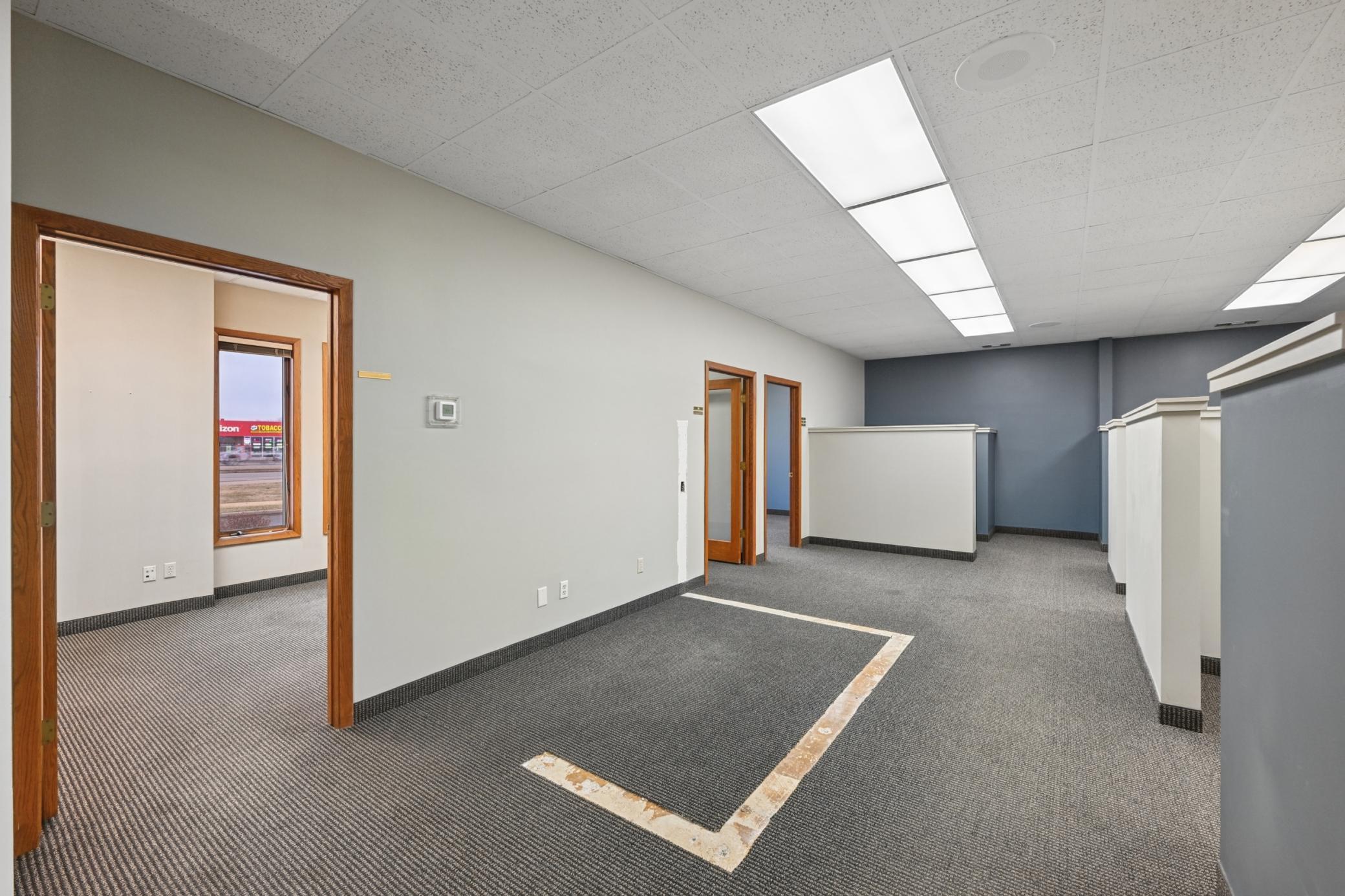 Another angle showing the offices and open flex space.