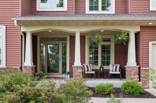 Enjoy coffee or wine on your inviting front porch.