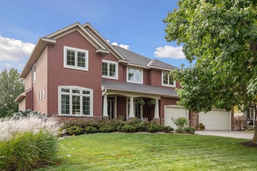 Another view of the front exterior in late summer.