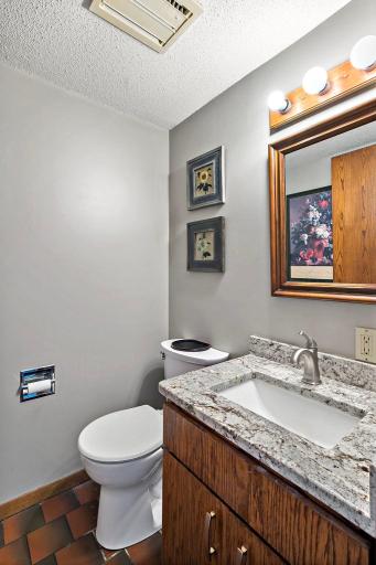 A half bath off the main floor living areas.