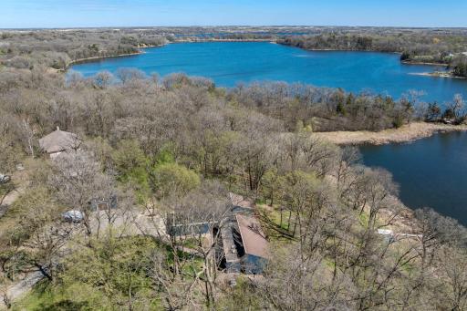 This view shows the bay along with the larger part of the 173 acre lake.