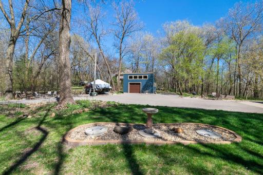 The 19x19 detached garage/workshop is great for storing an extra car and outdoor recreational vehicles or your boat!