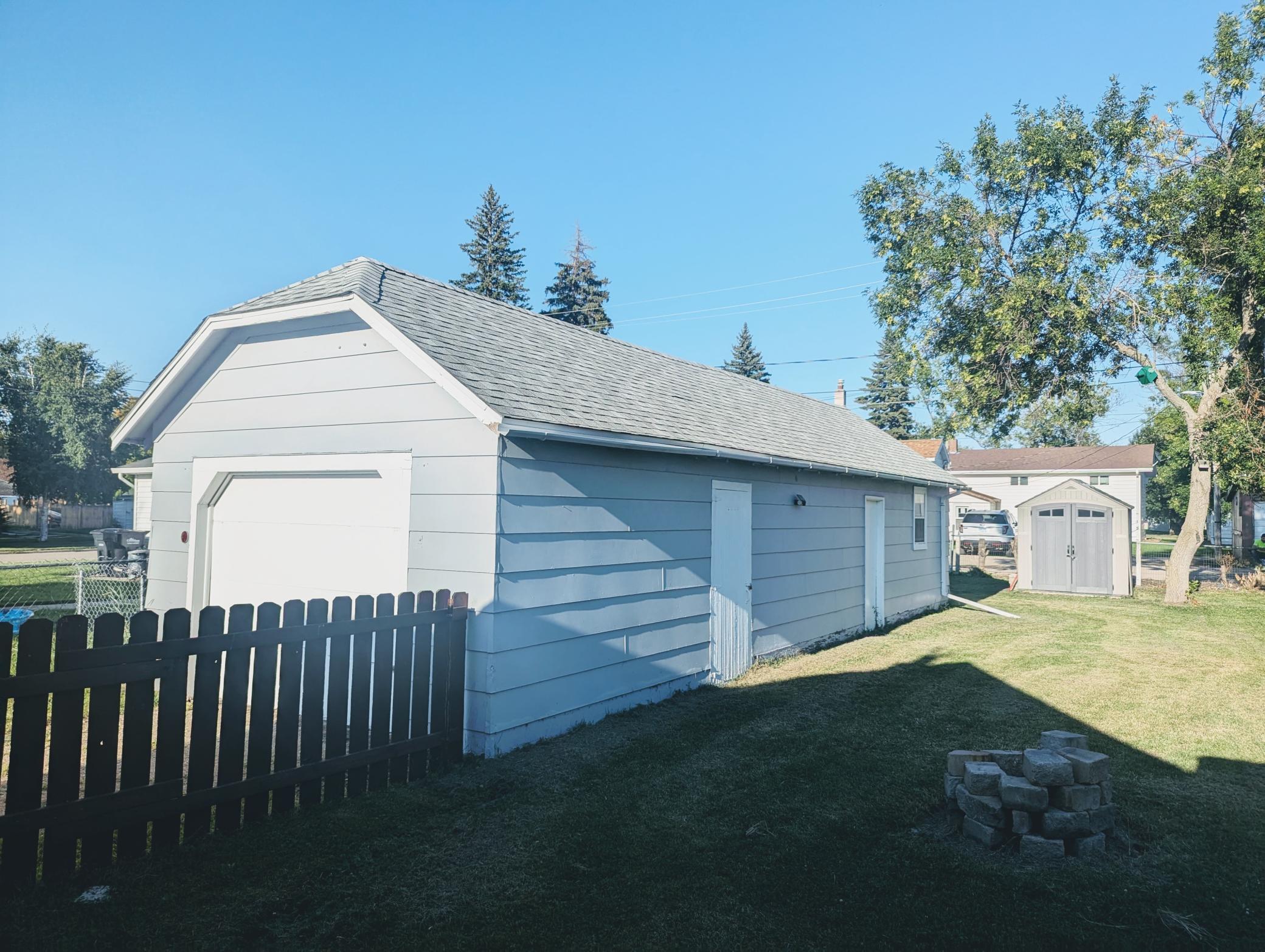 large detached garage