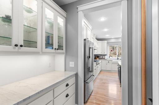 Butler’s pantry for additional prep space and organization