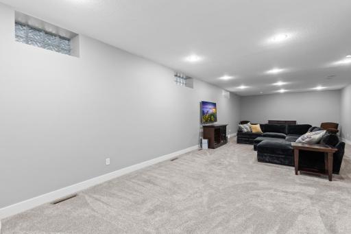 Built-in home theater system with speakers