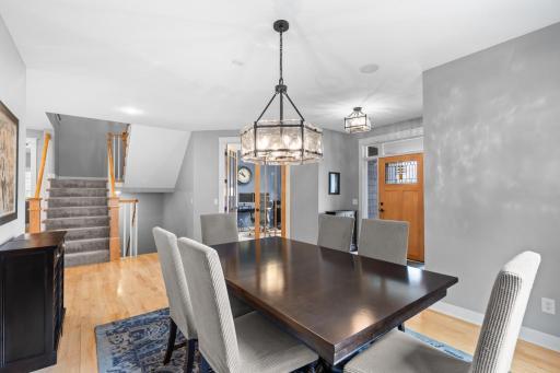 Formal dining space ideal for hosting