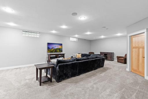 Finished lower level with 8.5-foot ceilings
