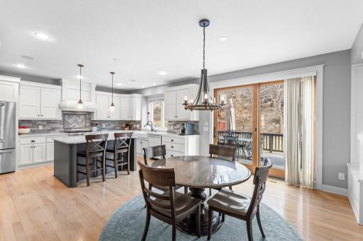 Walkout access to deck for easy indoor-outdoor entertaining