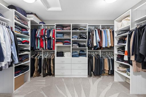Oversized walk-in closet