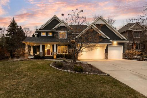 Charming maintenance-free front porch