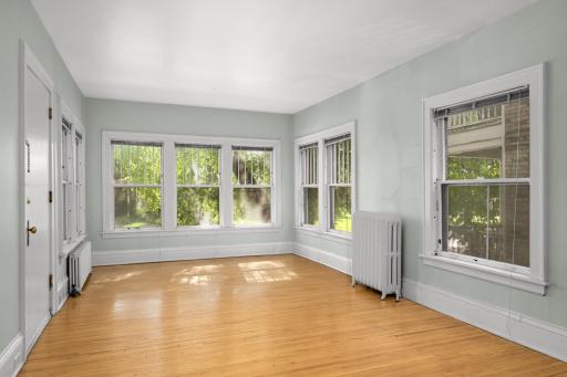 Original Oak hardwood with TONS of natural light!