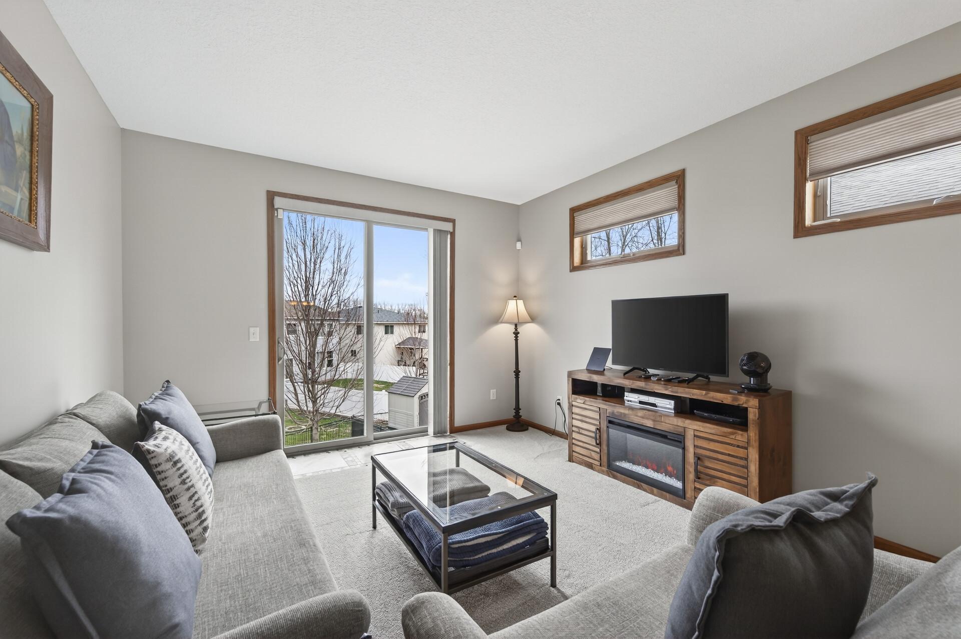 Enjoy the new carpet in the living room