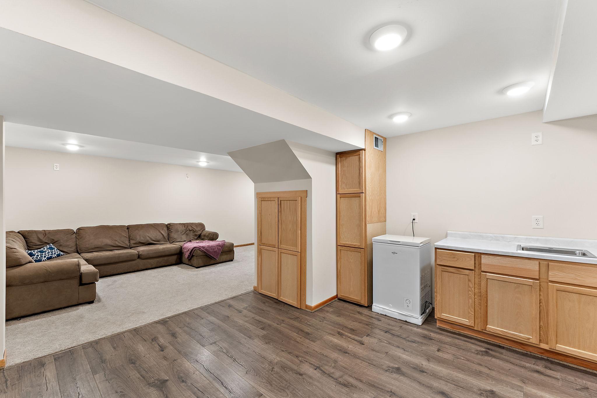 lower level bar area