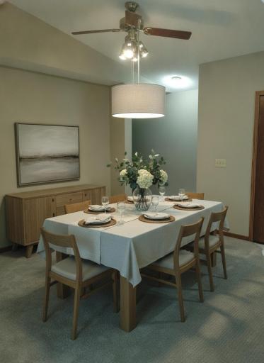 AI Staged Dining Room