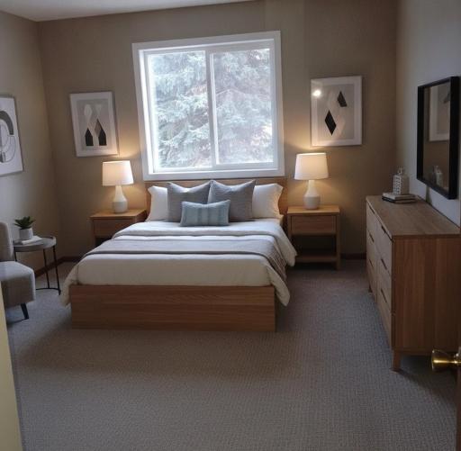 AI Staged 2nd Bedroom