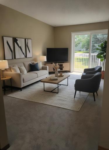 AI staged Living Room