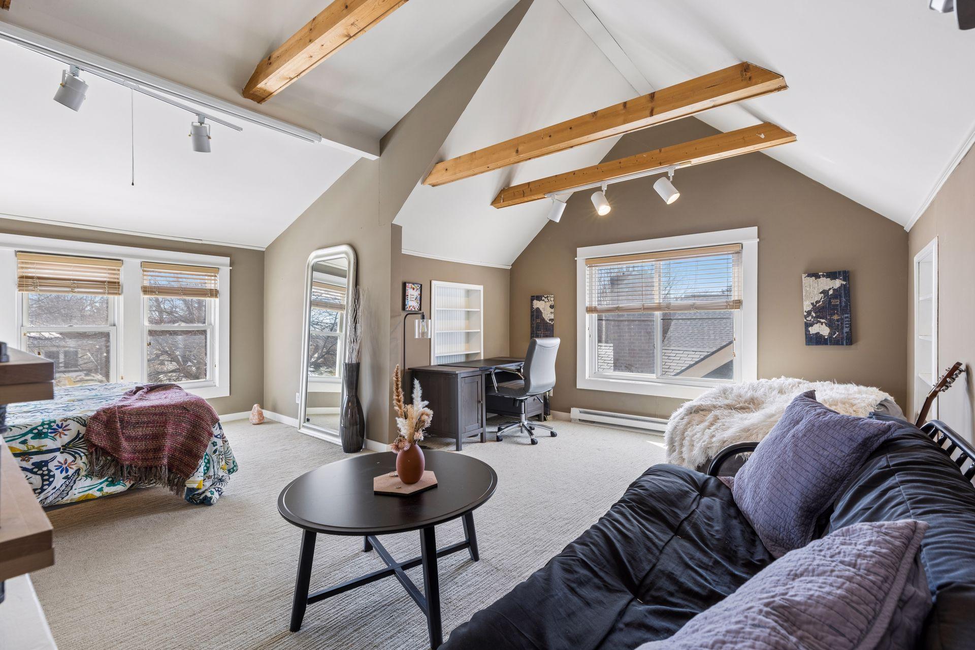 Re-imagine this space - Bedroom? Office? Family room? Studio?