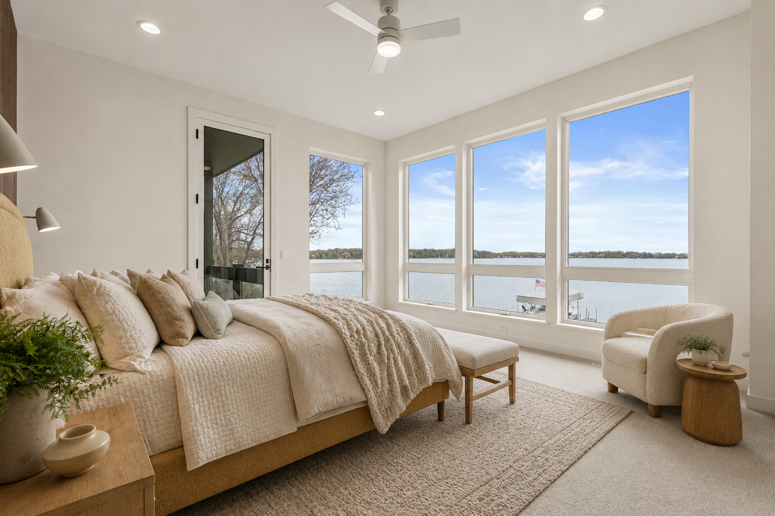 Virtually staged furniture example