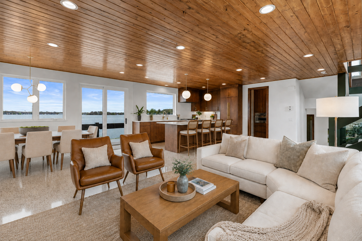 Virtually staged furniture example