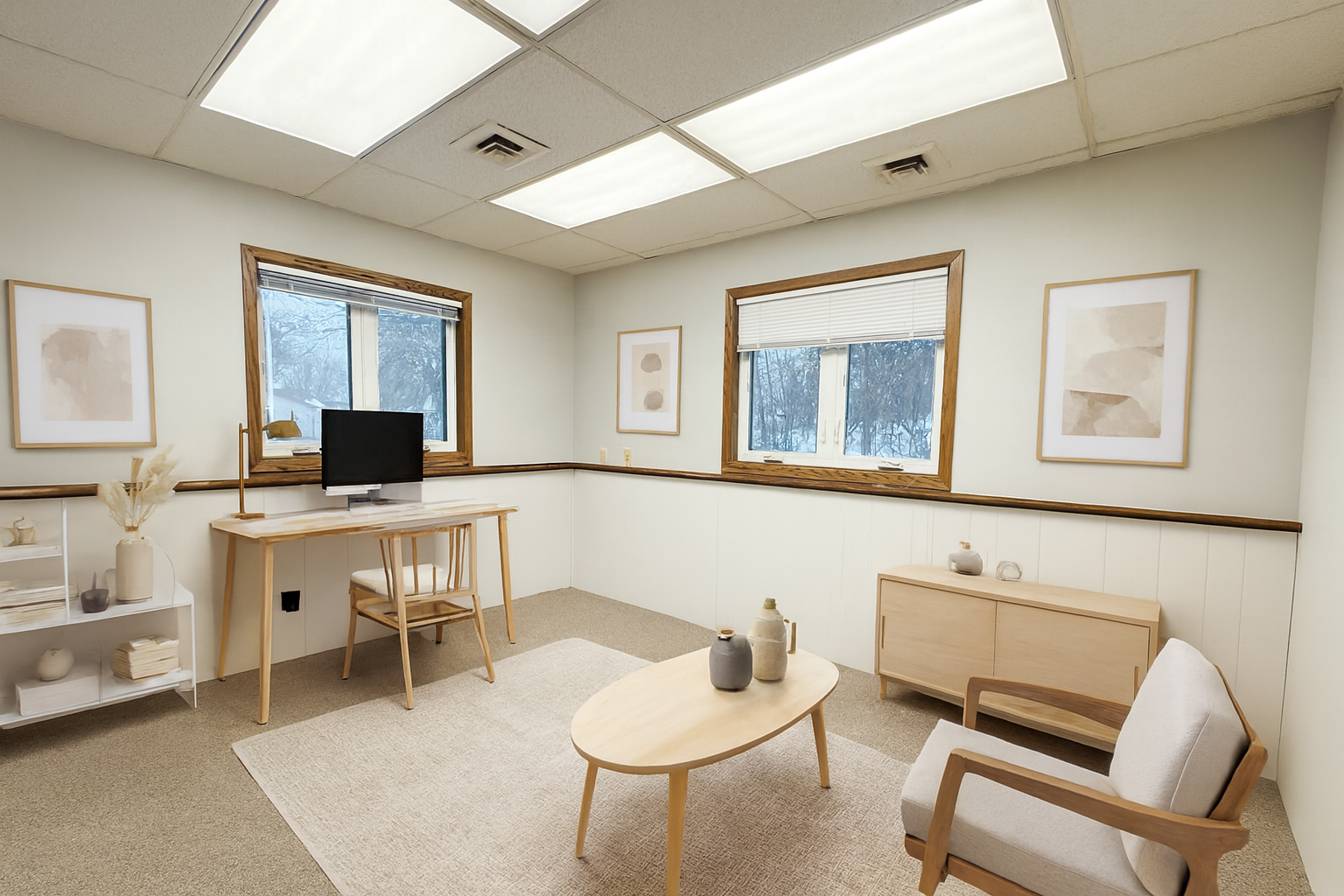 Office - Virtually Staged