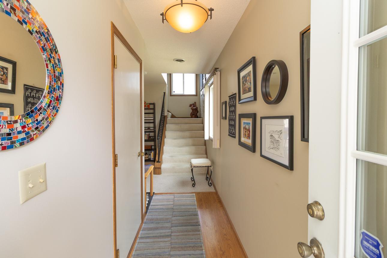 Front entry with access to your double tuck under garage