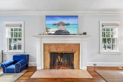 Converted fireplace to gas for instant ambiance