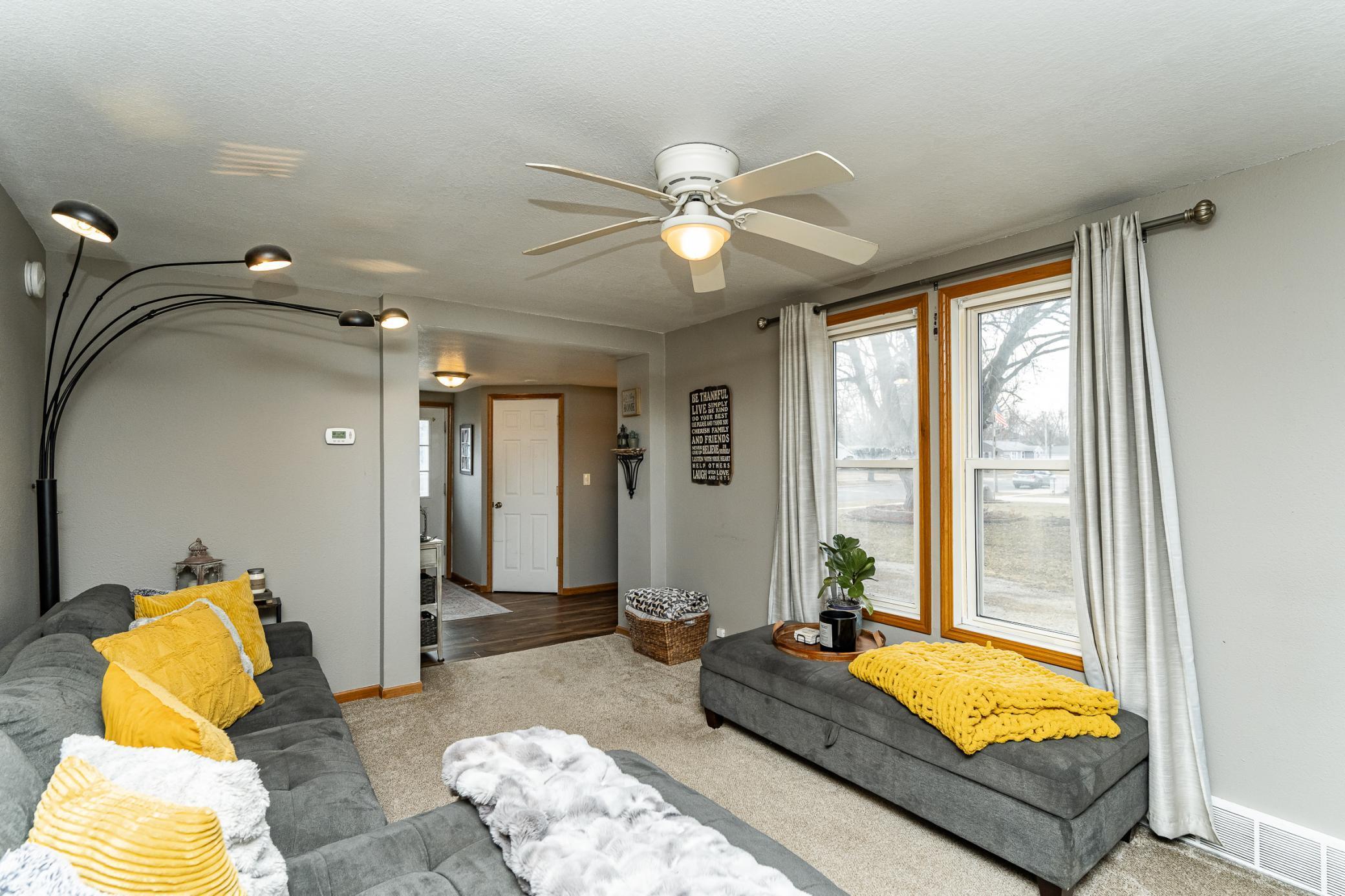 Lots of natural light