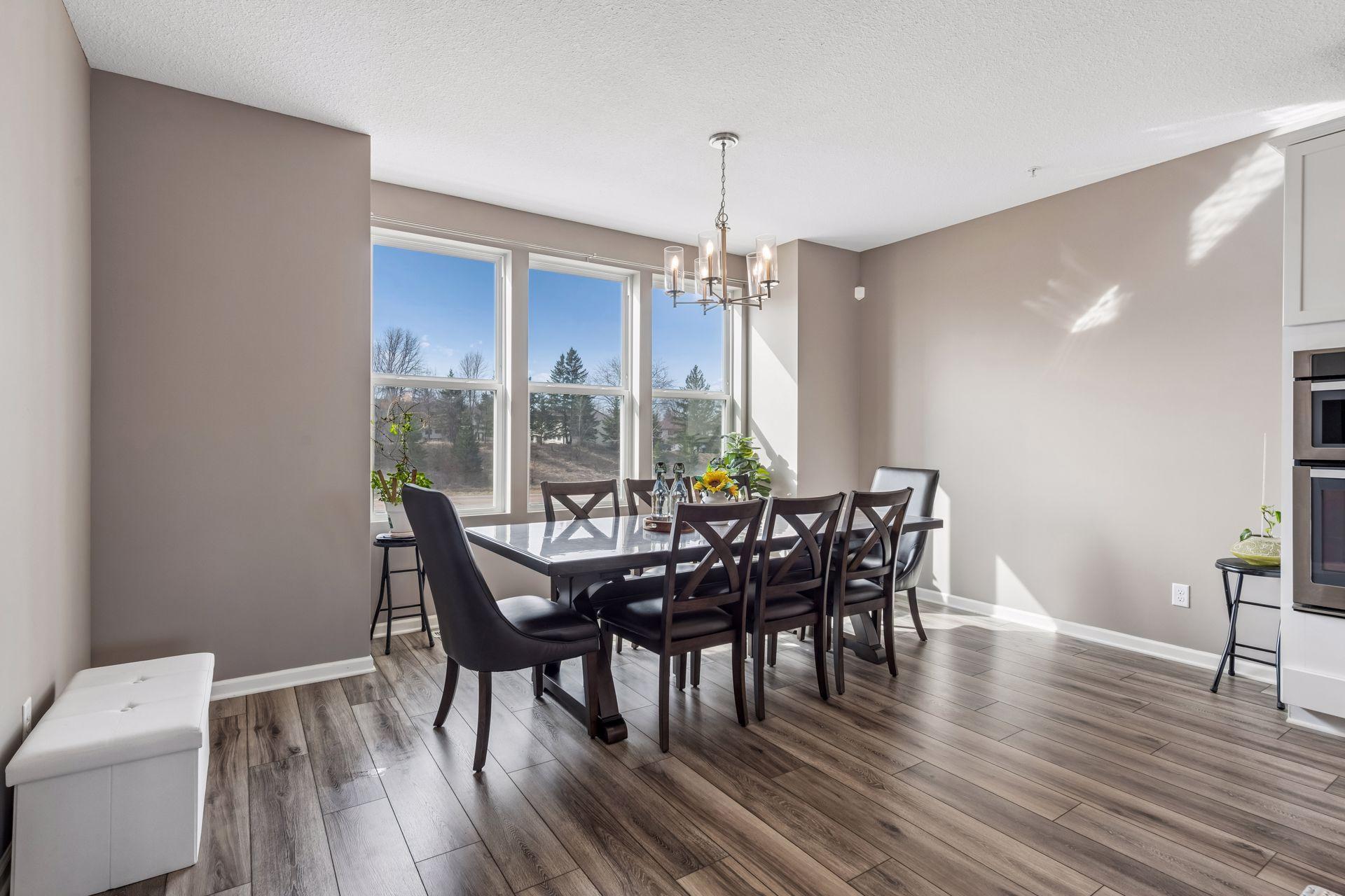Large dining room for everyday meals or great entertaining