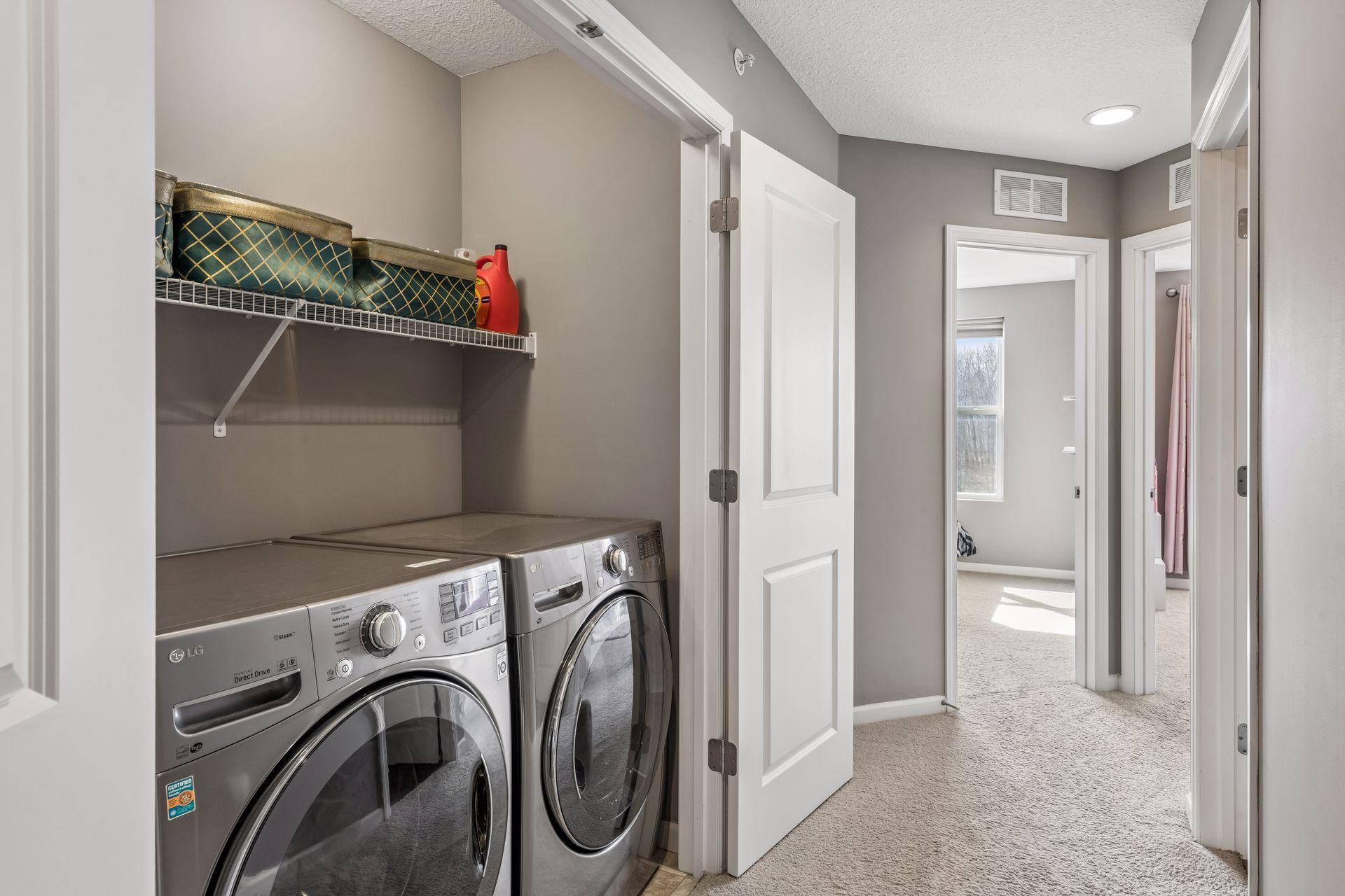 Upstairs laundry is so helpful