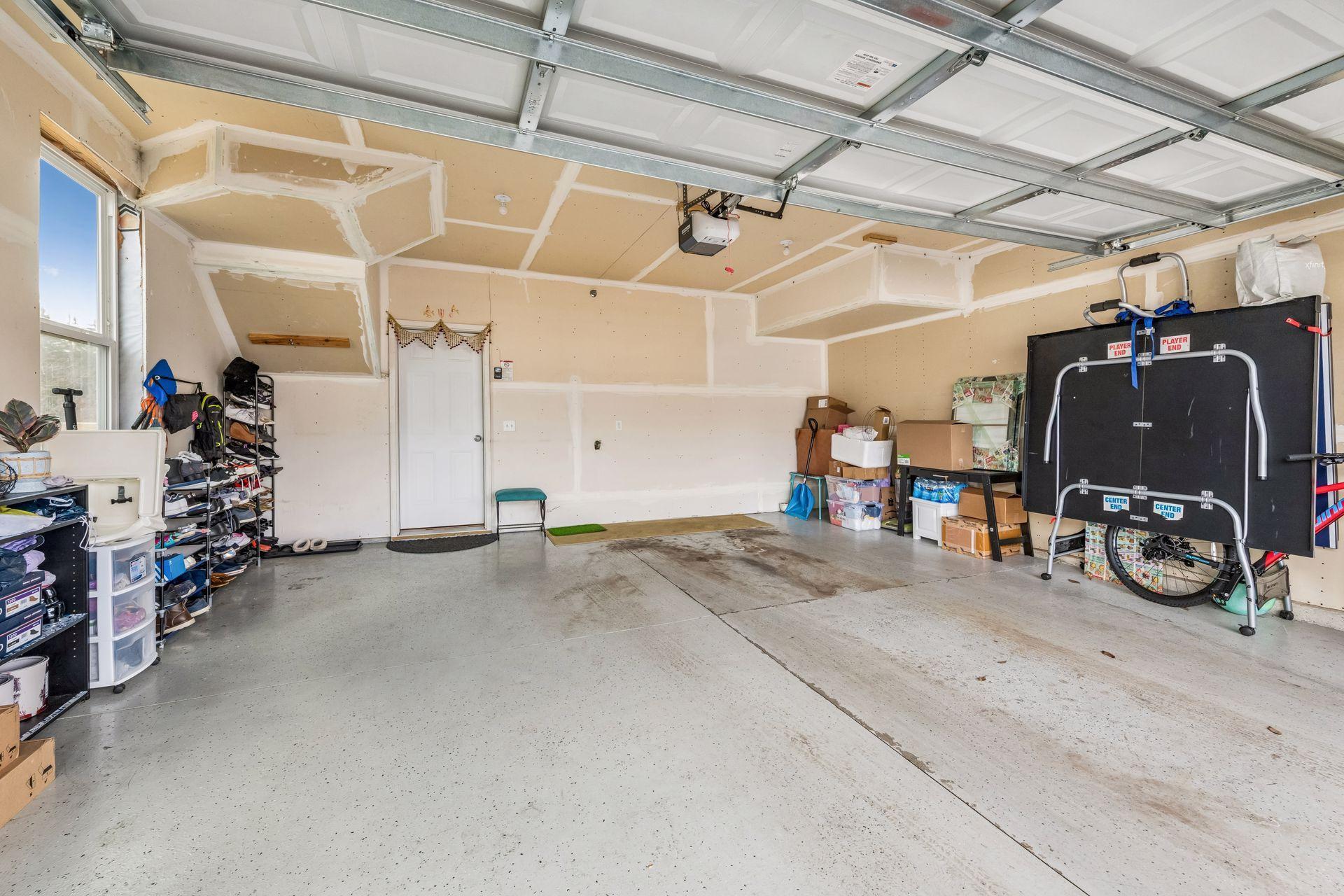 Great, attached two-stall garage