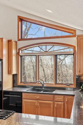 Nature right outside the kitchen window