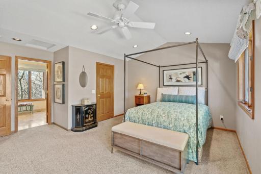 Large primary bedroom with walk-in closet