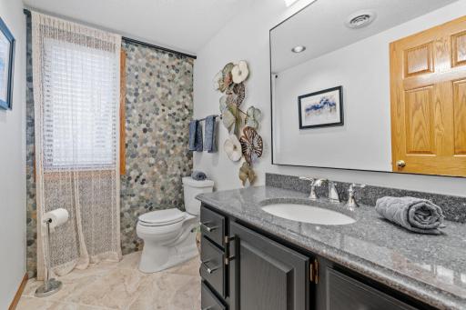 Charming 1/2 bath in lower level