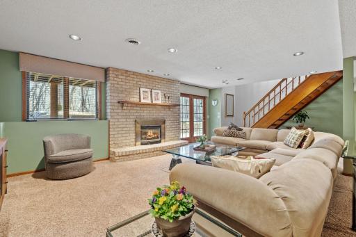 Lower level walks out to the gorgeous stone patio