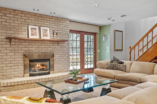 What a relaxing spot to sit by the fire and read a good book