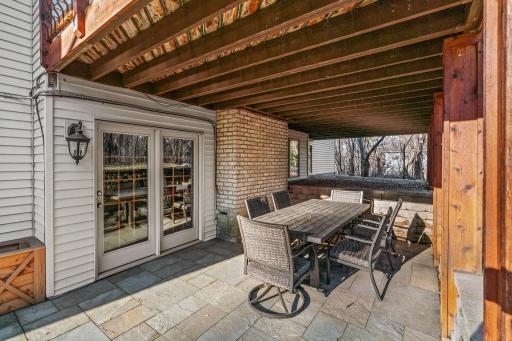 Lower level family room walks out to outdoor space