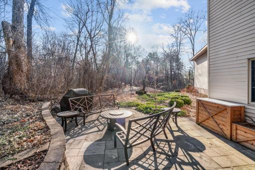 One of many sitting areas to enjoy the outdoors