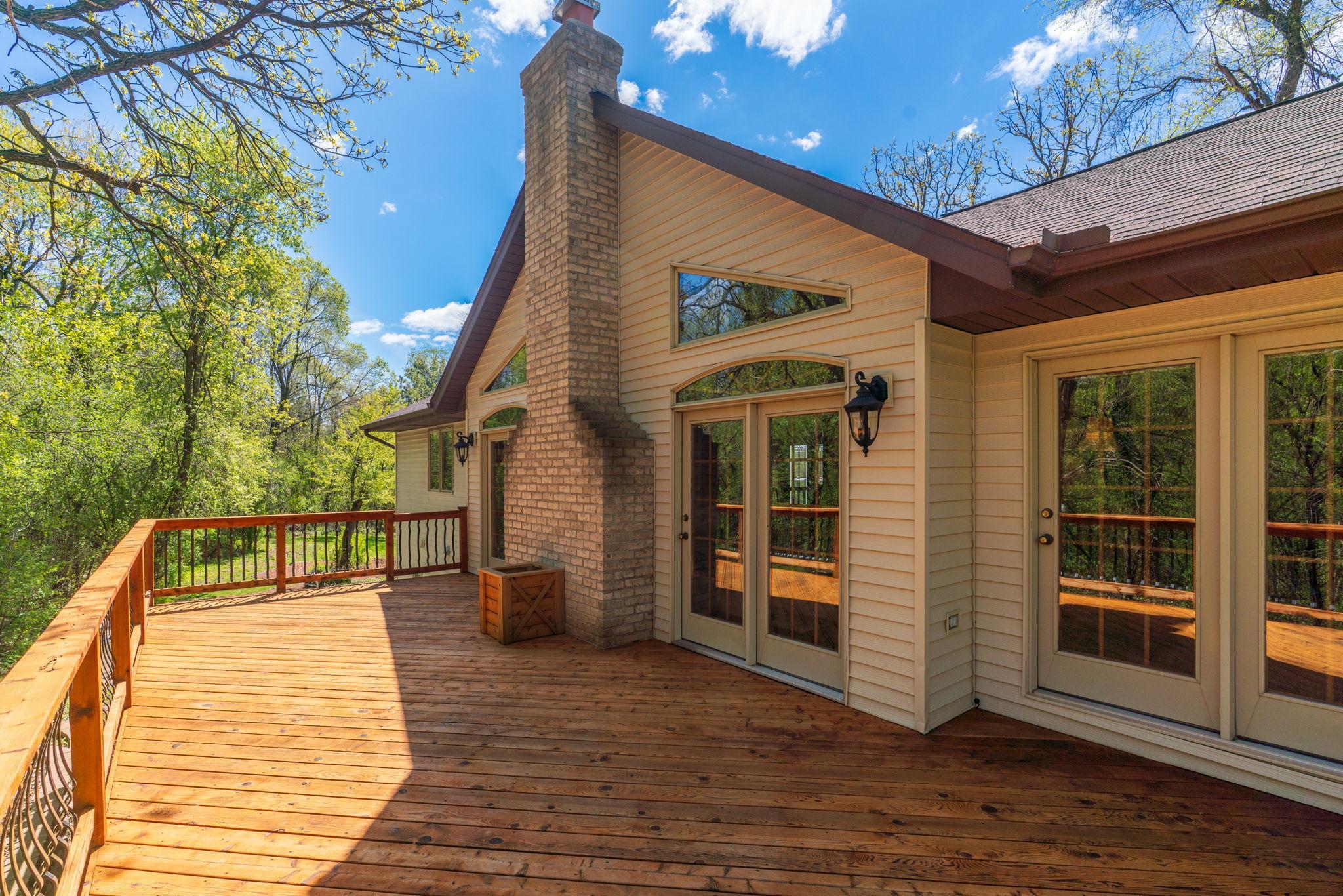 Access deck from living room or the primary suite