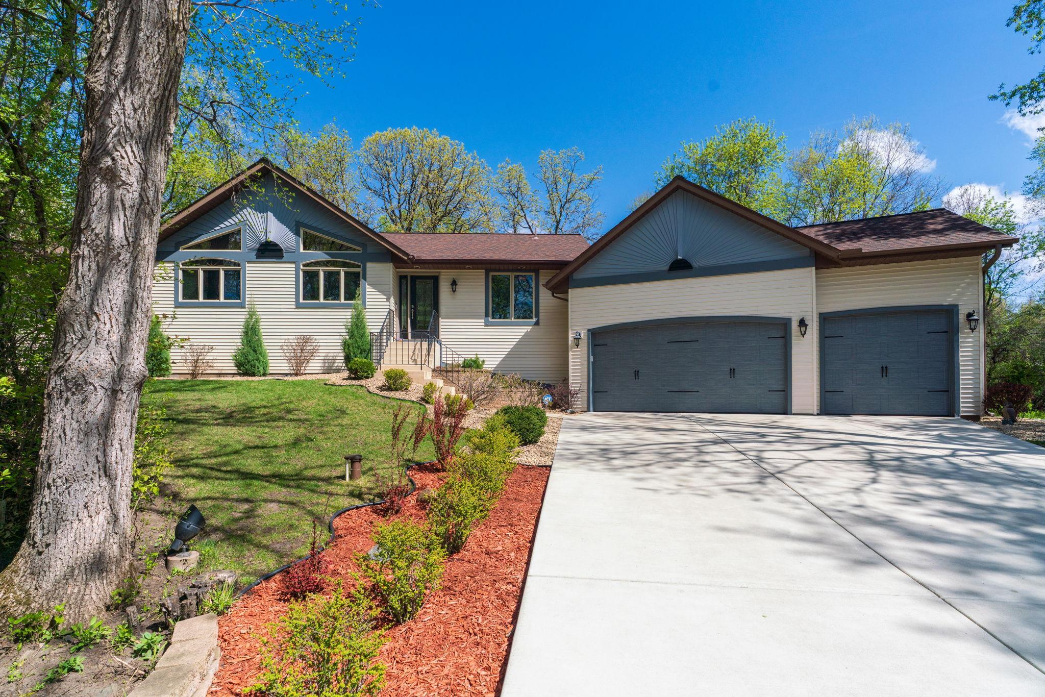Newer concrete driveway