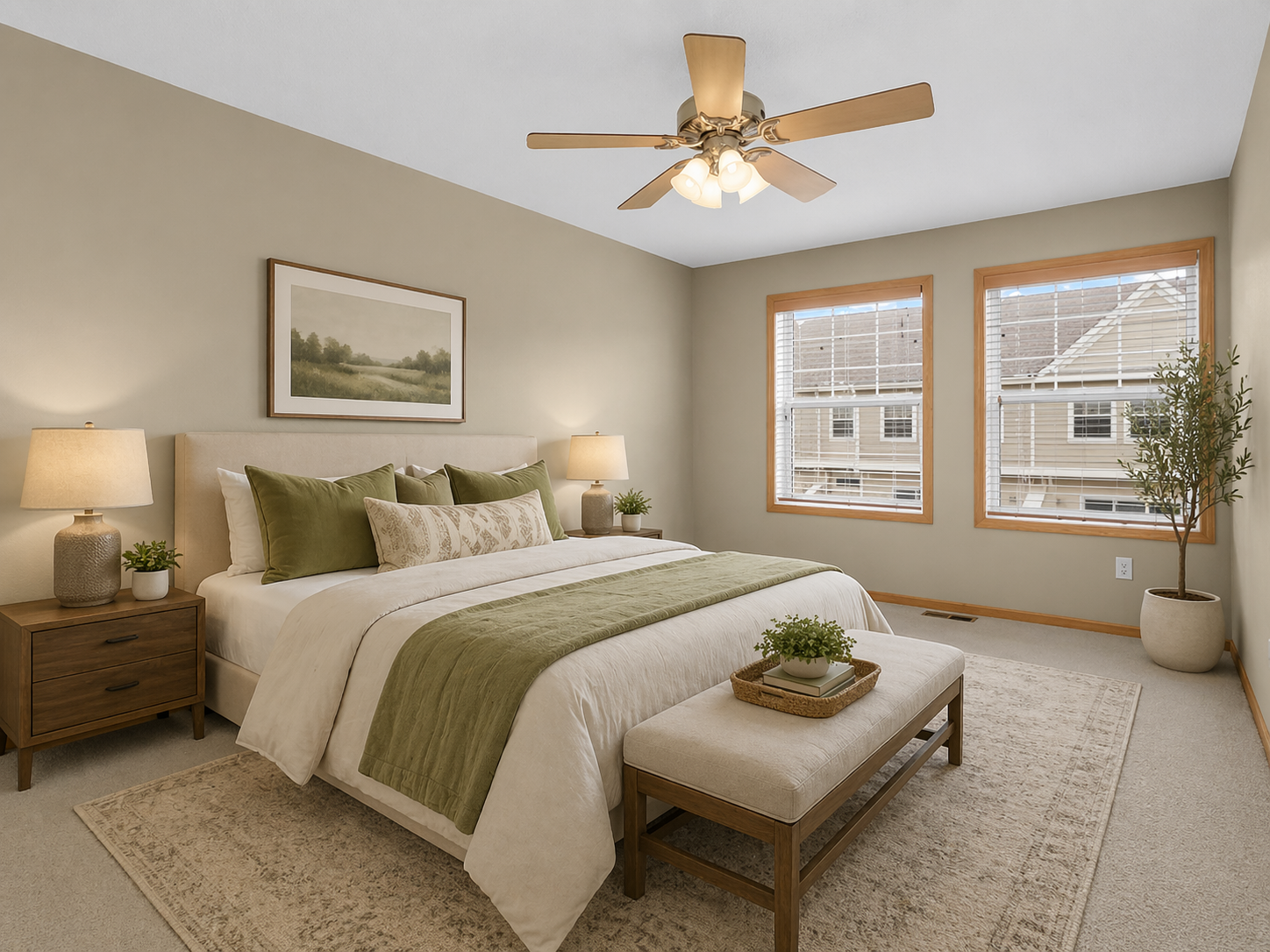 Primary Bedroom Virtually Staged