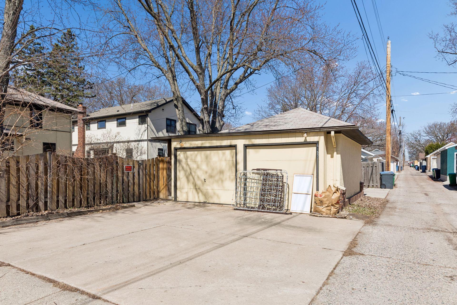 2 car garage plus extra parking on the concrete driveway!