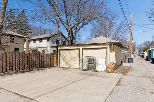 2 car garage plus extra parking on the concrete driveway!