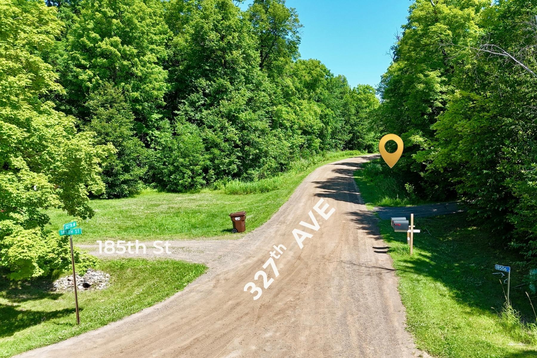 On a dirt road with easy access to the property. Mostly level ground.