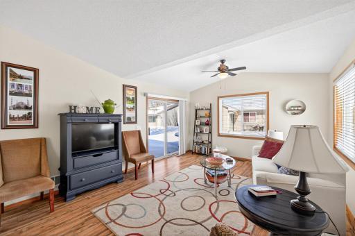 Living Room looking out patio