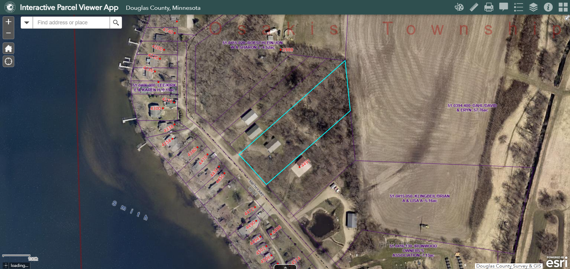 GIS county web map