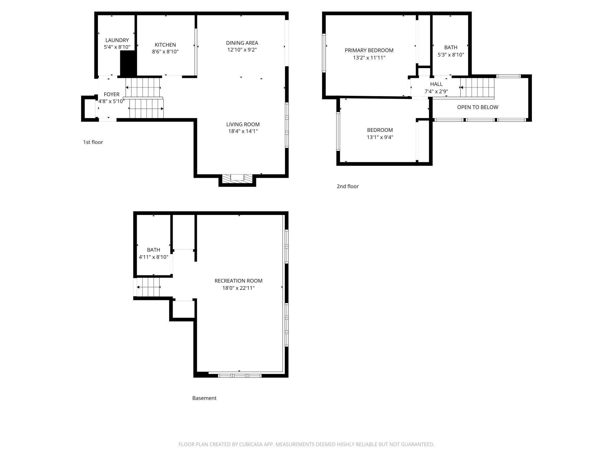 3-Level Split Floor Plan