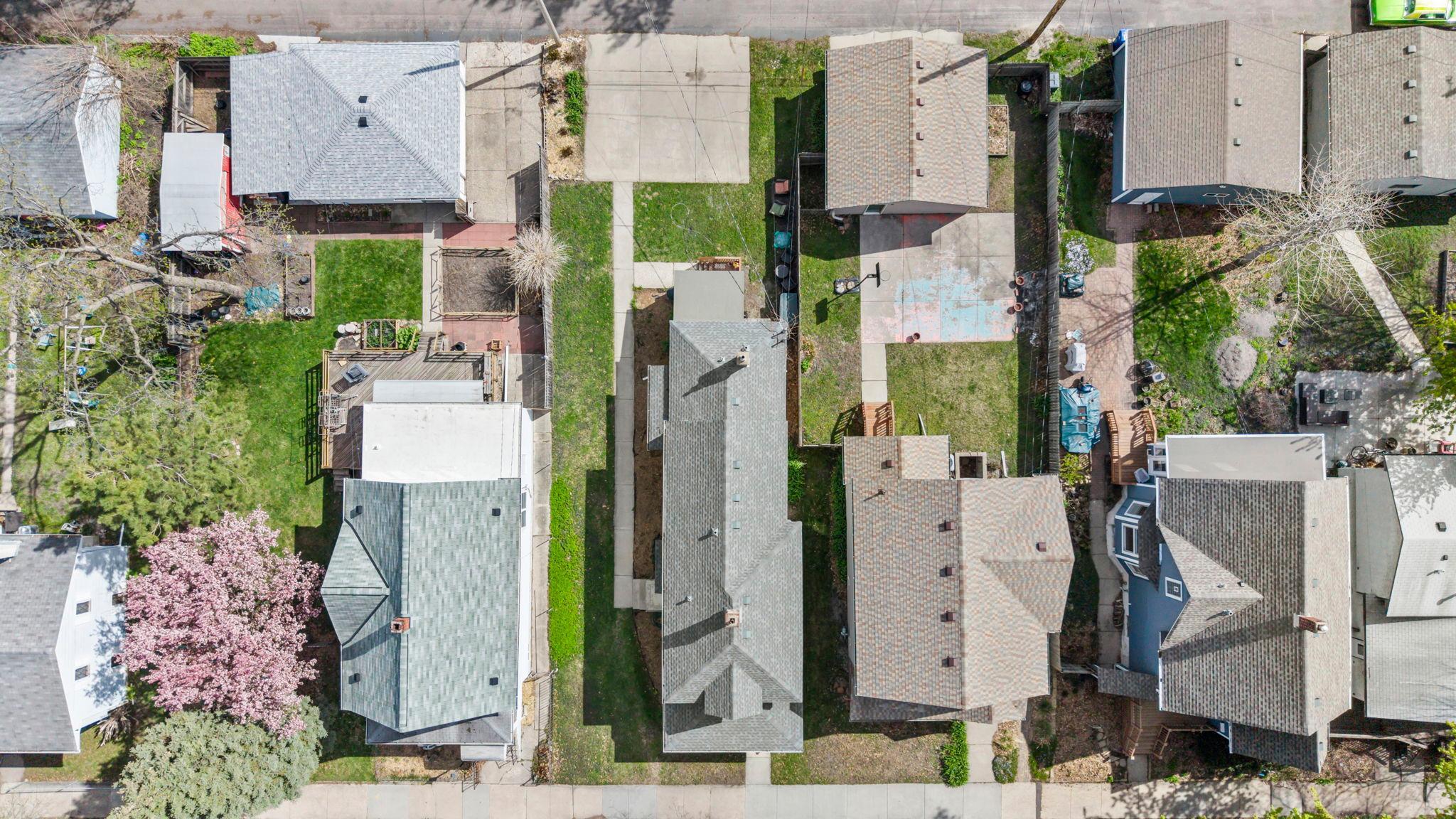 Aerial view of the property