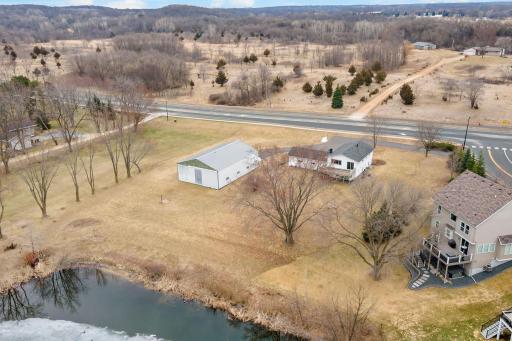 Aerial view of the property. Home faces south, Murphy-Hanrehan Park is southeast of home across 154th Street.