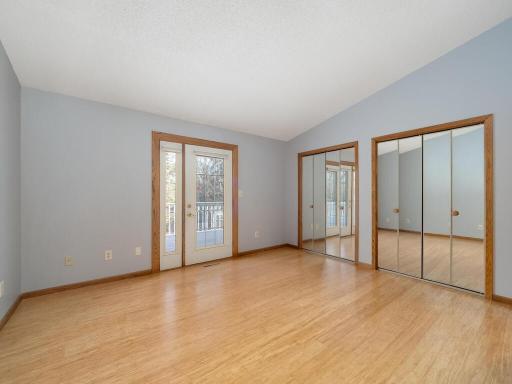 Large primary BR with private door to deck